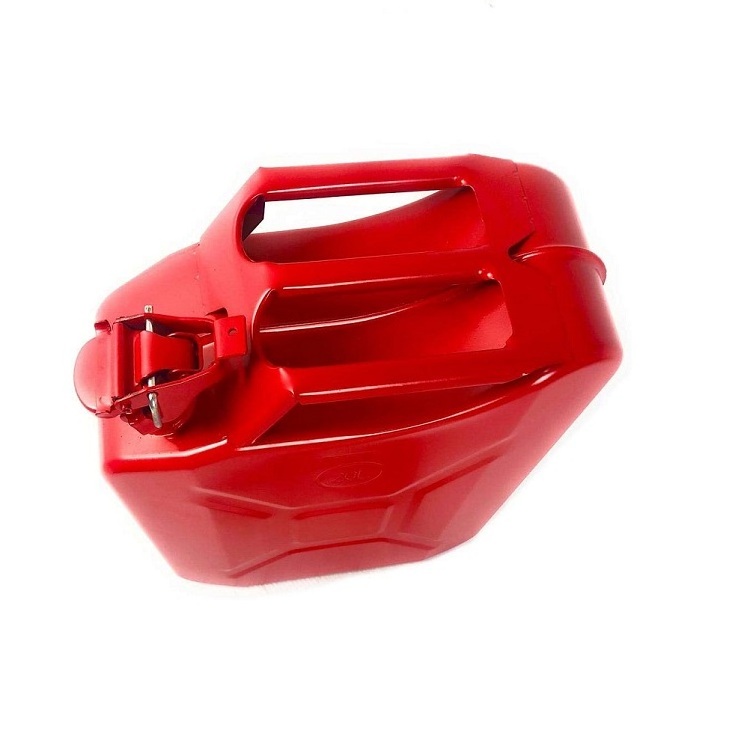 20L America type RED jerry can metal fuel tank oil drum oil can with spout Cold rolled plate jerry can