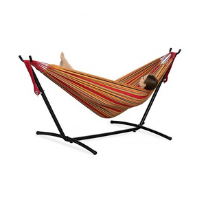 Height Adjustable Hammock Includes Stand and Carry Bag for Outside Free Standing Heavy Duty Hammock with Stand Outdoor Cotton