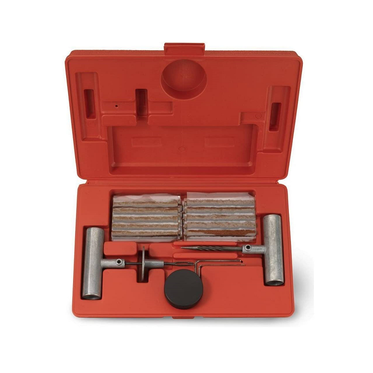 Universal Heavy Duty Tire Repair Kit 51 Piece Repair Punctures and Plug Flats Automotive Ideal for Tires on Cars Trucks