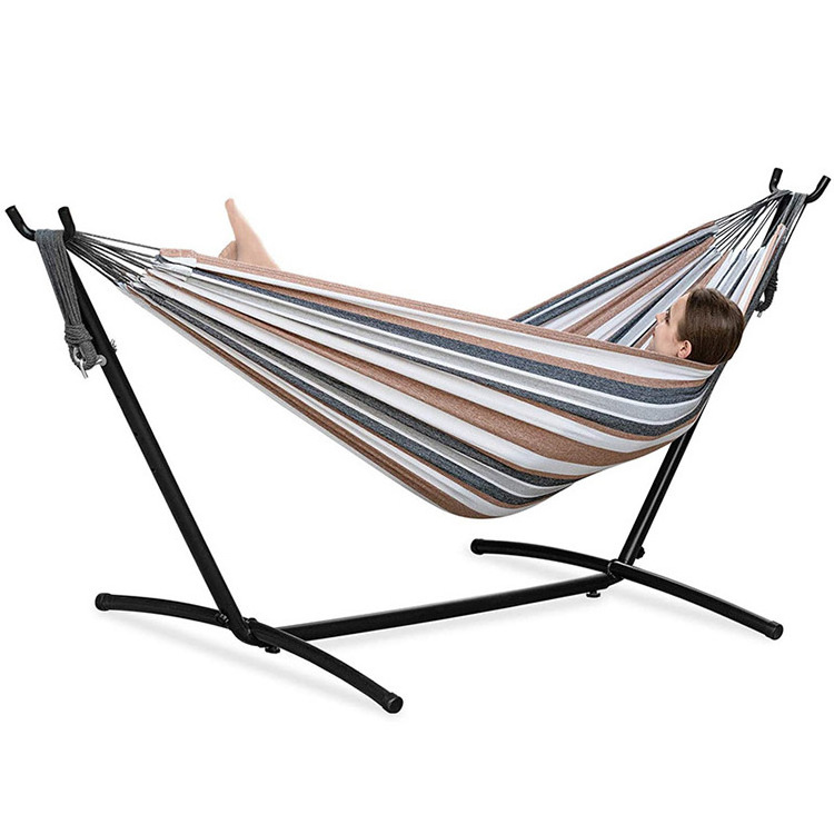 GARIDA portable folding Oxford cloth camping outdoor swing  hammock good quality galvanized support rest stable and safe hammock