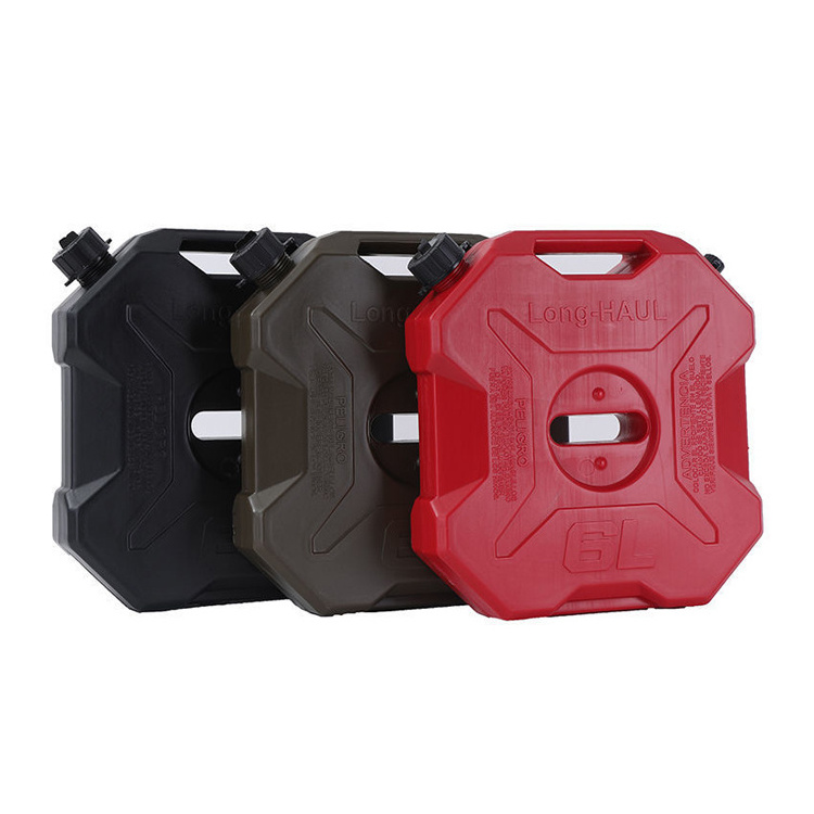 GARIDA New Outdoor 6l Red Bucket Portable Explosion Proof Antistatic Oil Tank Jerry Can Plastic Plastic Jerry Can 10 L for Car