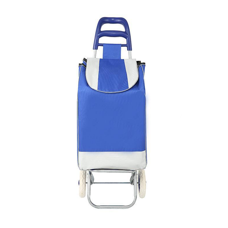 Shopping Cart Grocery Foldable Cart with Aluminum Frame Large Detachable Waterproof Canvas Bag 2 wheel shopping cart