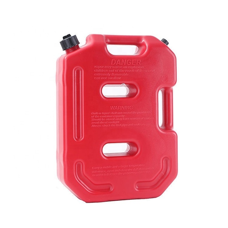 GARIDA 10L Water Wine Gasoline Storage Barrel Spare Oil Tank Oil Square Yellow Durable Square Shape Jerry Cans HDPE Plastic