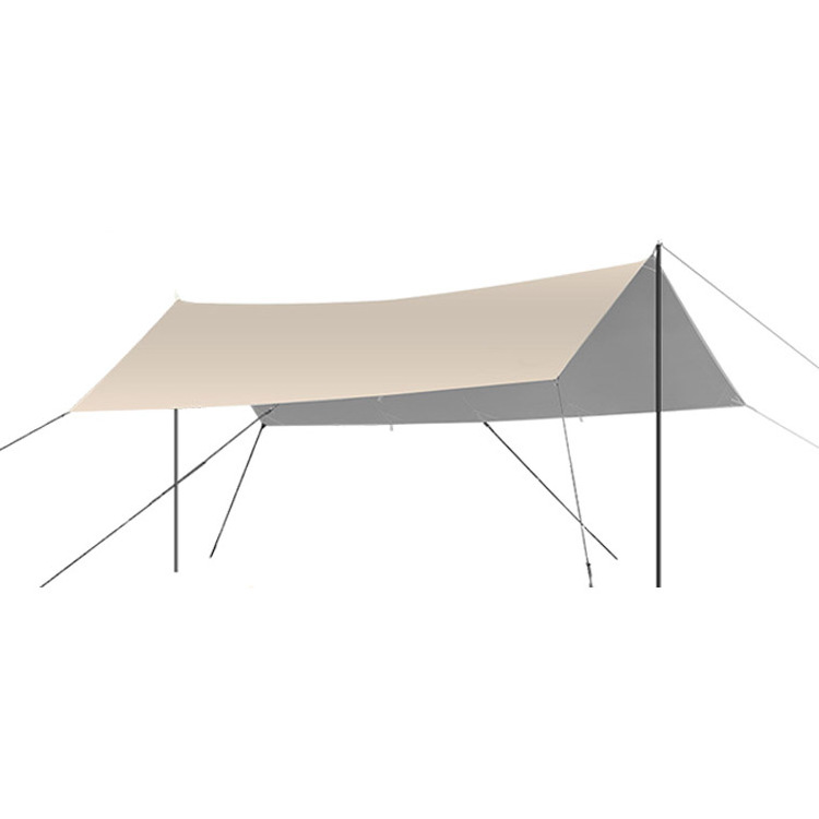 GARIDA Outdoor Camping Tent Canopy Pop Up Tents Khaki Colour Sunhade Tent Storage Bag 4 People Square Canopy GCTC-001