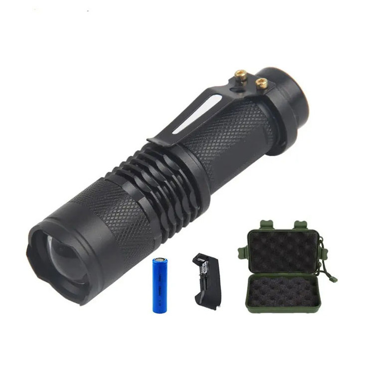 GARIDA XPE COB Battery USB Rechargeable Torch Flashlight New for Outdoor Home GCLF-007 Multifunctional LED Retractable Black 90