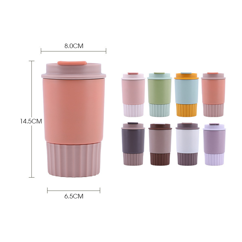 Simple Style Coffee Mug Stainless Steel Water Retaining Cold Thermos Cup Portable Car Water Cup Milk Coffee Travel Mug