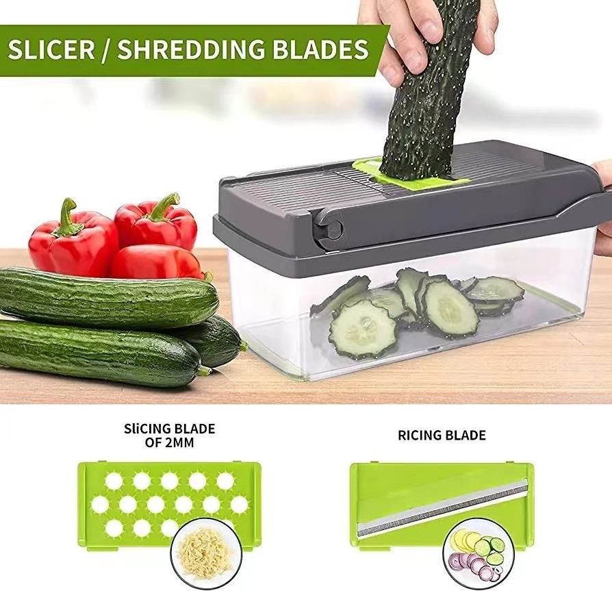 Wholesale 18/18 Stainless Steel Fruit Vegetable Chopper Tools Onion Garlic Press Utensils Kitchen Gadgets Accessories Mandoline