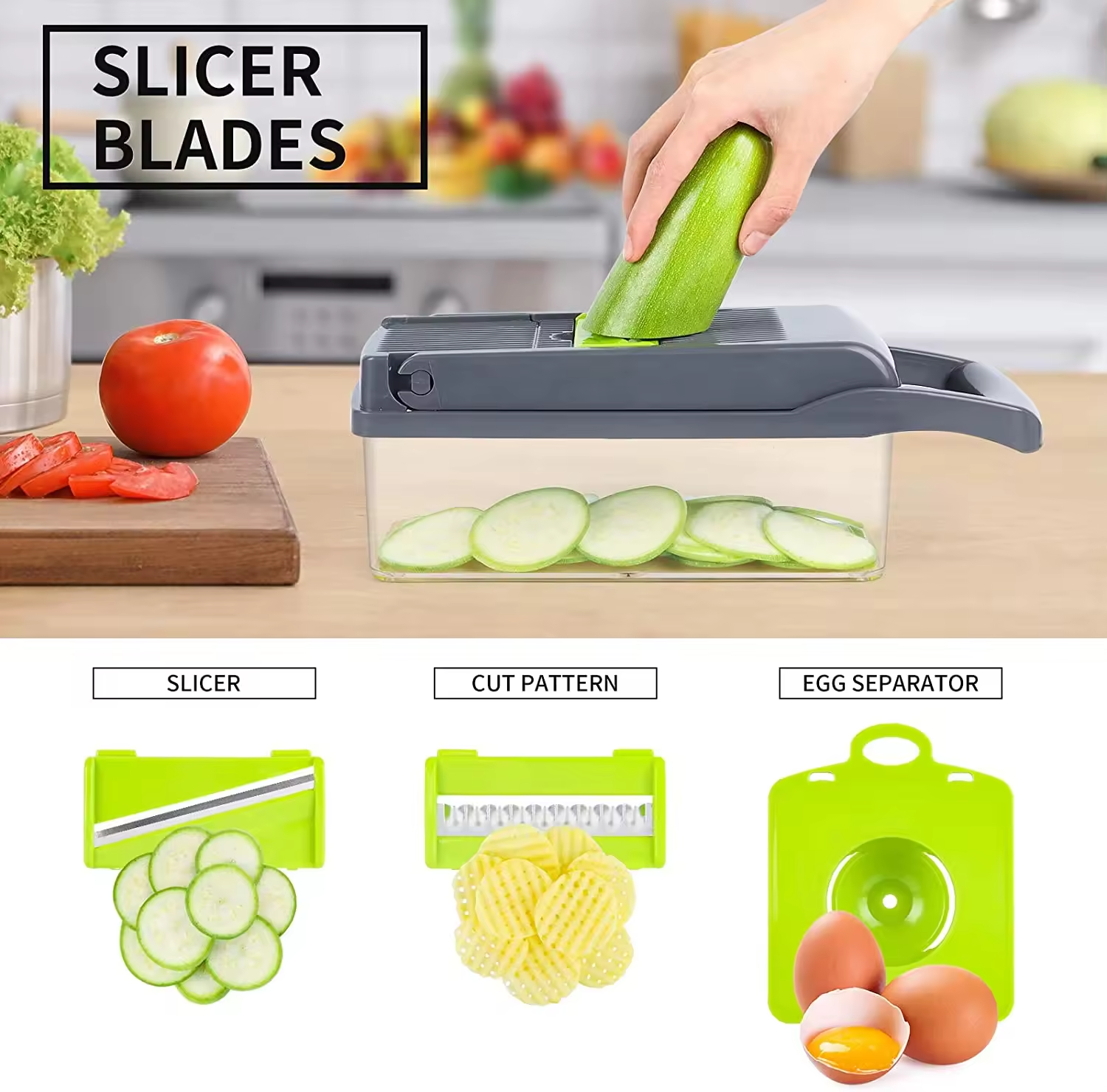 22-in-1 Multifunctional Manual Vegetable Chopper Cutter Slicer Onion Dicer and Fruit & Vegetable Kitchen Tools