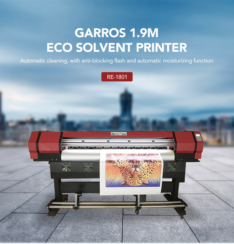 Large Format Tarpaulin Vinyl Printer Banner 1.8m 1.6m Garros  Eco Solvent Outdoor Printer Print Machine Printer