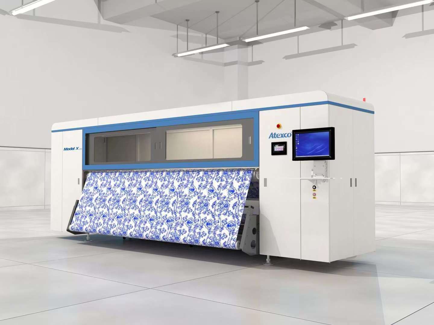 Dye sublimation printer large format printer sublimation with Kyocera head Atexco for polyester roll fabric printing machine