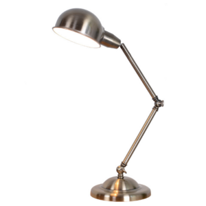 Adjustable Swing Arm Vintage Bronze Iron Desk Reading Light Industrial Table Lamp