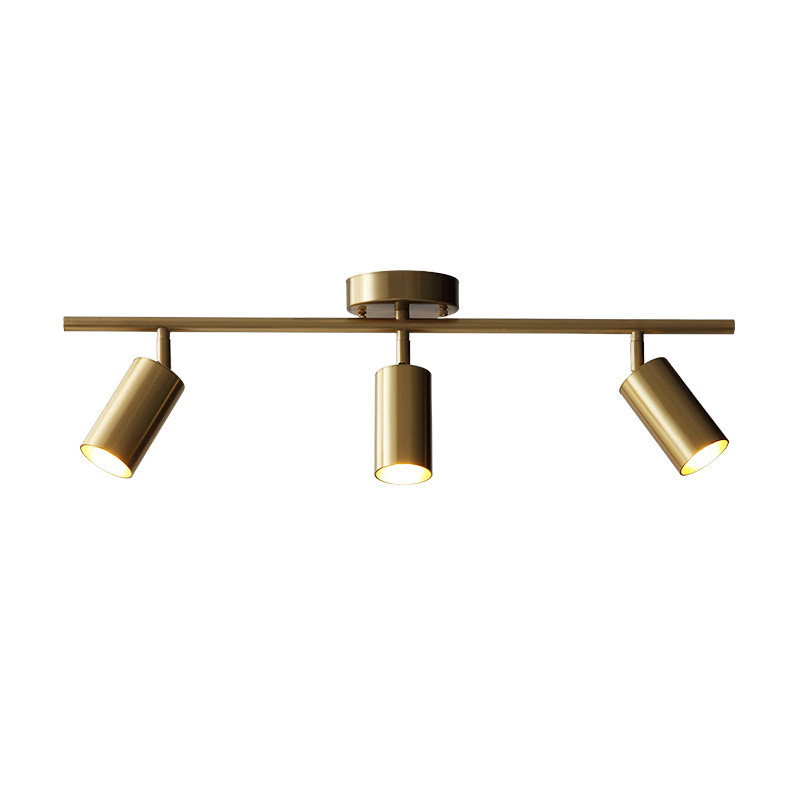 Gold Metal Multi Heads Mounted Lighting Fixtures Modern Ceiling Lights lamparas de techo