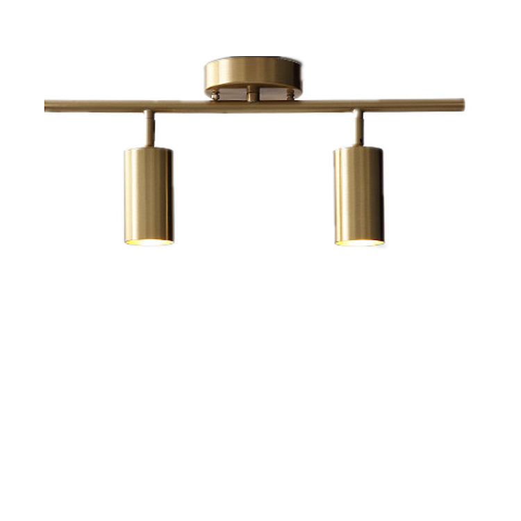 Gold Metal Multi Heads Mounted Lighting Fixtures Modern Ceiling Lights lamparas de techo