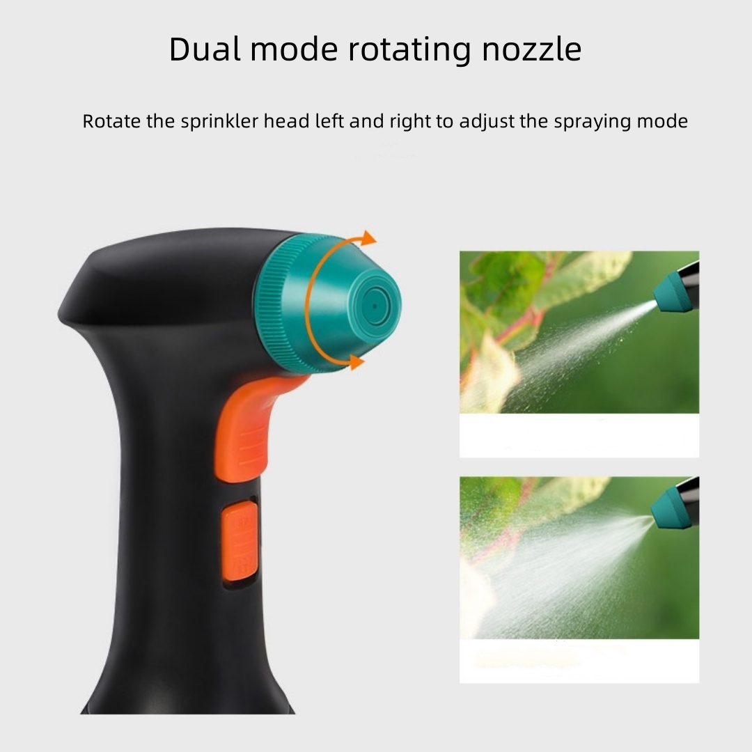 Plastic Usb Small Portable Charging Electric Garden Water Sprayer Fully Adjustable Nozzle From Fine Mist To Jet Stream