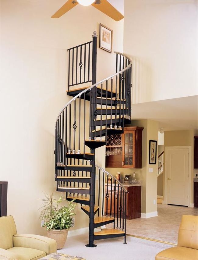 Easy Installed Commercial Glass Step Spiral Staircase Resident Indoor Wood Tread Helical Stairs