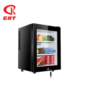 GRT-BC30CF 30L Home Bar Beverage Cooler Glass Door Mini Refrigerator with Lock