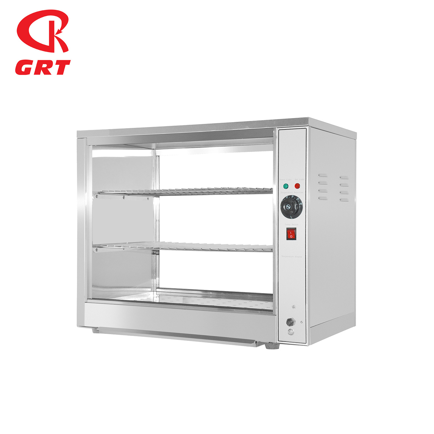 GRT-681 Table Top  Food Electric Display Warmer Cabinet Case Bread Glass Warmer Showcase