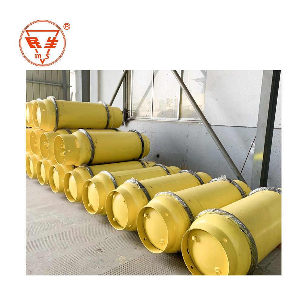 High pressure 120L empty liquid chlorine gas cylinders / bottles / tanks size for industrial