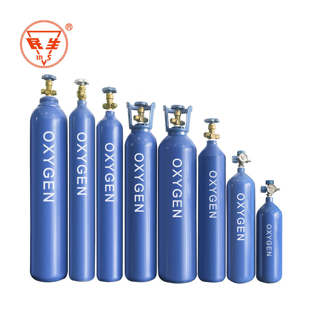 Seamless Gas Cylinder 40LX150BAR Stainless Steel Oxygen /Nitrogen/Argon Gas Cylinder