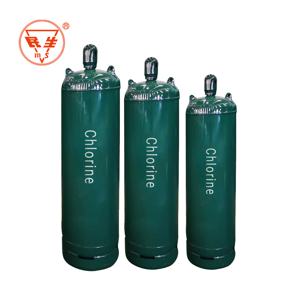 High pressure 120L empty liquid chlorine gas cylinders / bottles / tanks size for industrial