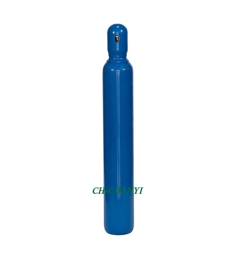 empty steel gas cylinder oxygen gas tank 10l with QF-6C QF-7D2 QF-2G1 bull nose valve