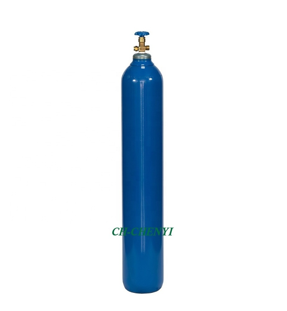 empty steel gas cylinder oxygen gas tank 10l with QF-6C QF-7D2 QF-2G1 bull nose valve