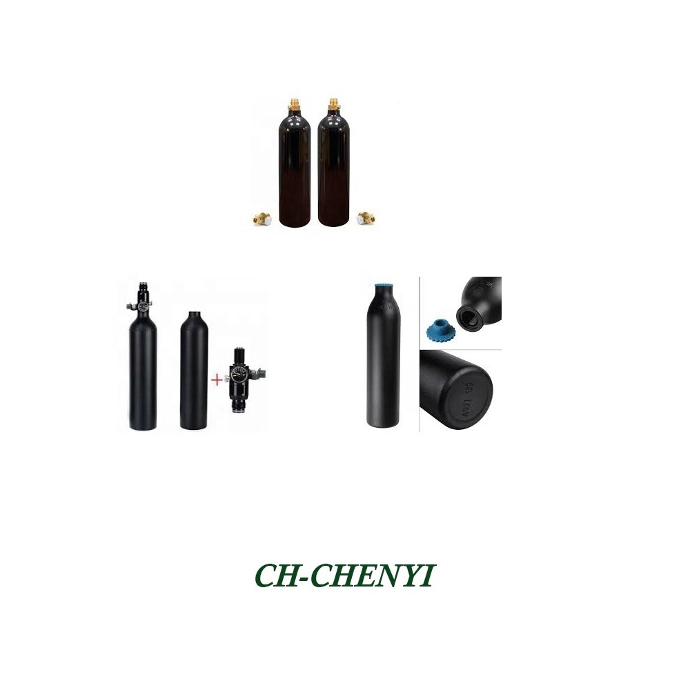 CH-CHENYI 0.5L/0.74L/0.79L/0.96L HP air tank 7oz/12oz/20oz Co2 tank are all available