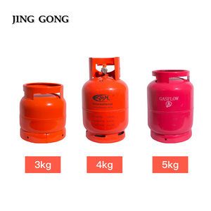 Refillable Cylinders Gas 3kg 4kg 5kg 7kg 9kg 10kg 15kg Liquefied Petroleum Gas Cylinders for Cooking in Manila, Philippines