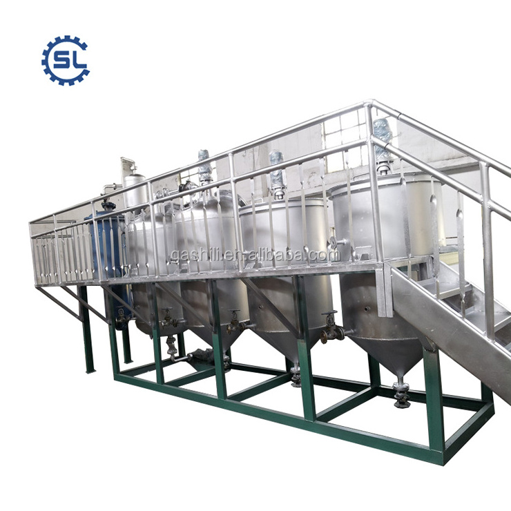 Factory Direct Selling Soybean Oil Refining Machine Palm Refinery Plant Mini Crude Cost