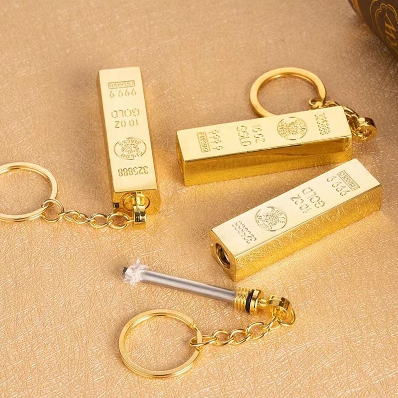 Jiaxin 2022 Most Popular Permanent Match Lighter Golden Match Lighter Matches Lighter Keychain