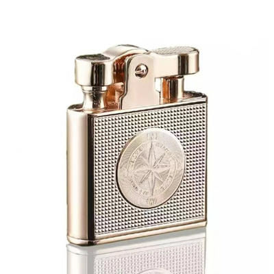 Luxury Waterproof Windproof Kerosene Lighter Retro Copper Cigarette Cigar Lighter Mens Smoking Tool Men Gift Gadgets