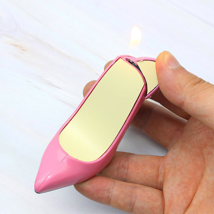 mini cute high quality women's fashion personalized open flame lighter colorful