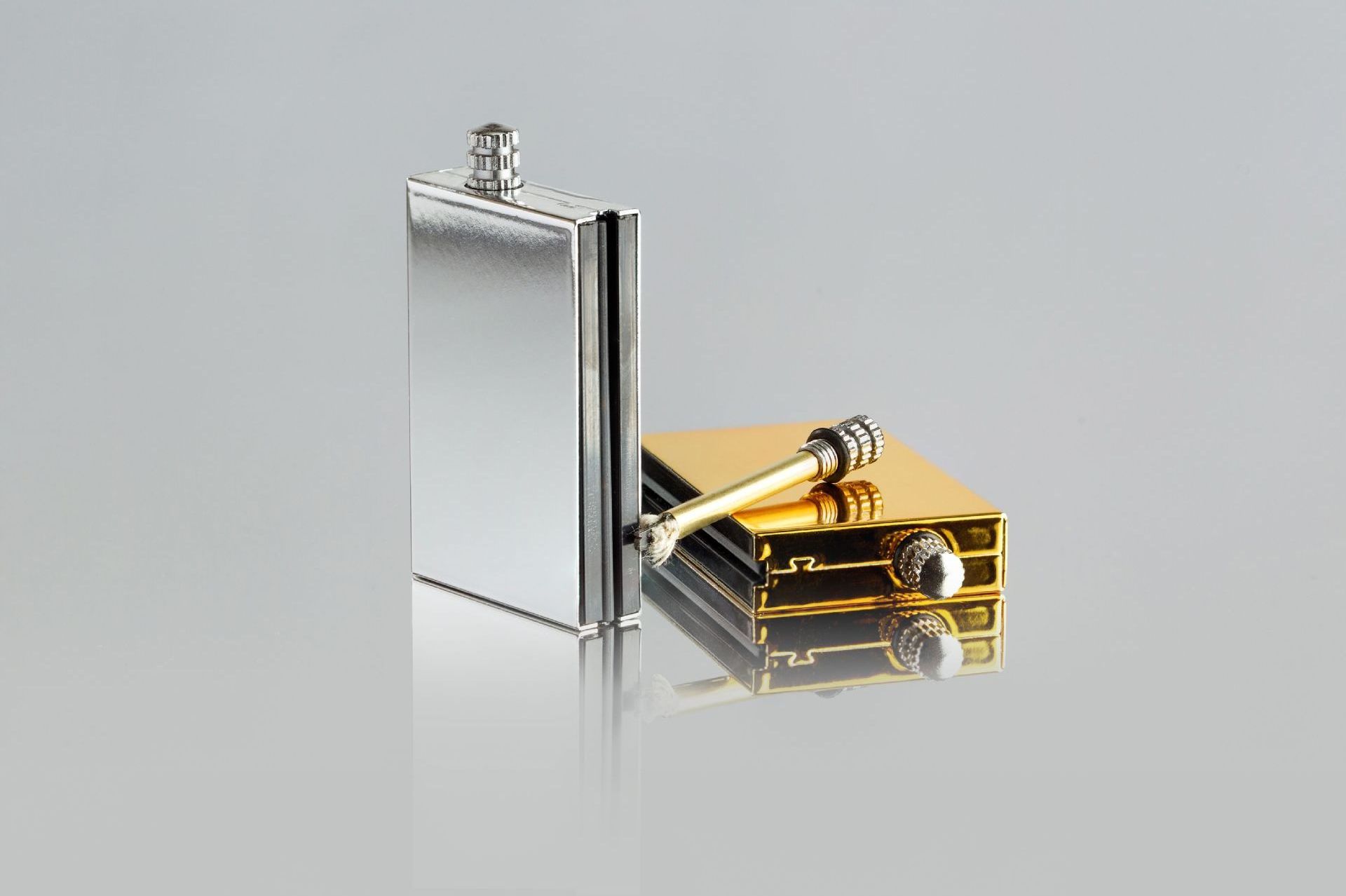 Waterproof Matches Stainless Steel Shell No Fuel Permanent Lighter Metal Household Square Shape Kerosene Lighter matches