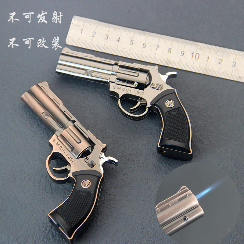 Windproof Lighter Smoking Gadget Metal Pistol Gun pistol lighter gun 9mm Jet Torch Lighter gun lighter pistol