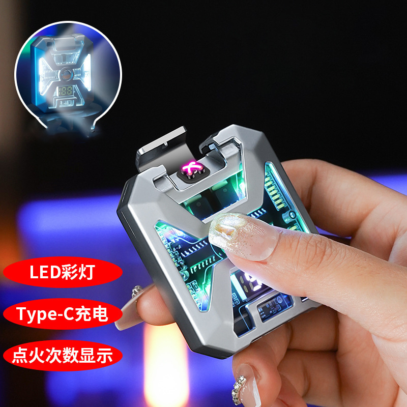 cool wholesale windproof custom electric lighter usb rechargeable