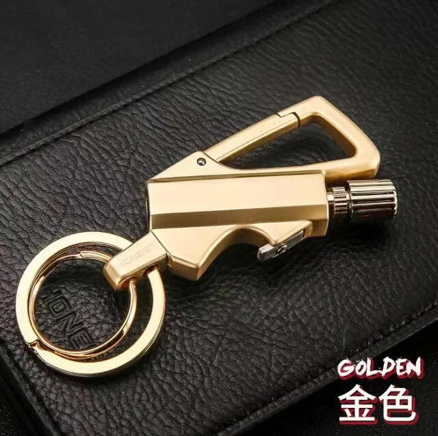 New Multi-function Oil Lighter Bottle Opener Metal Matchstick Match Keychain outdoor waterproof kerosene lighter