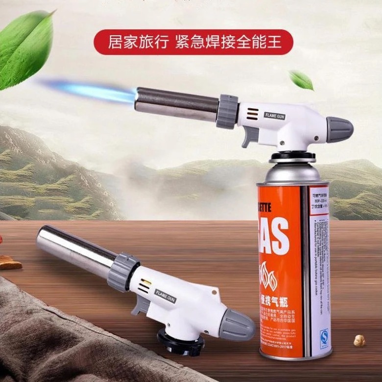 Gas Torch Flame Gun Blowtorch Cooking Soldering Butane AutoIgnition Gas Small Welding Torch