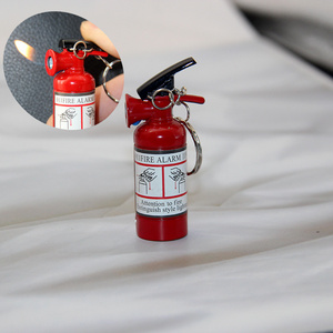 Creative boutique metal keychain lighter Personalized Cigar new peculiar fire extinguisher lighter wholesale