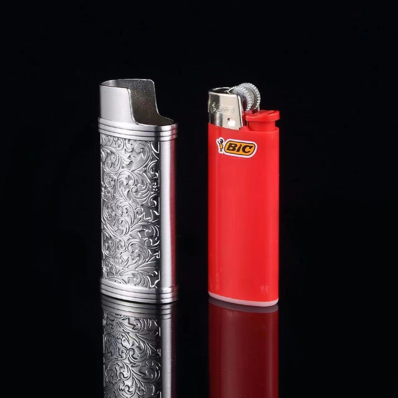 Wholesale hot selling in US J5 Maxi lighter blank cover metal case lighter sleeve