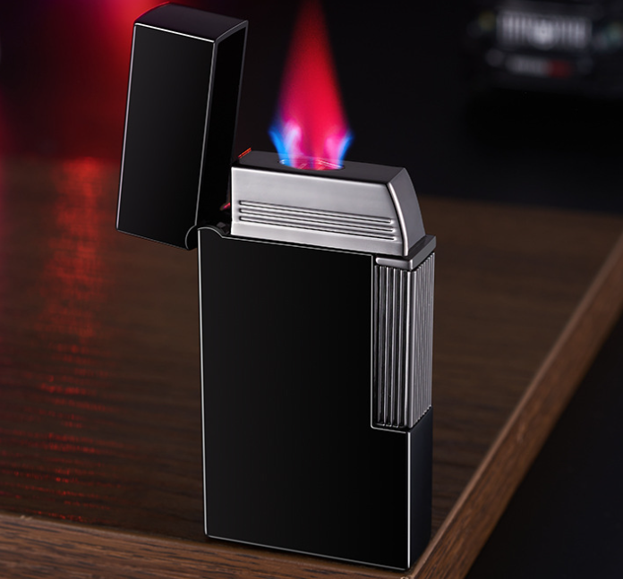 Calories Factory wholesale high quality pure copper lighter black paint Lucent gift box for friends