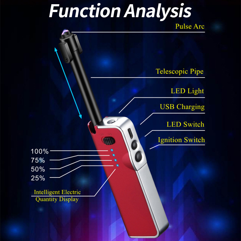 New style Multi-functional electronic lighter usb charging adjustable electronic lighter