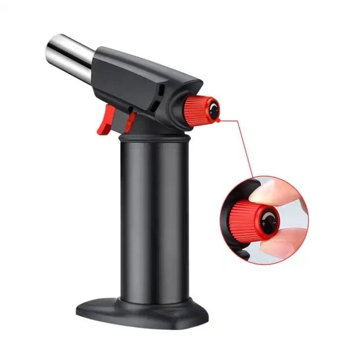 Hot selling butane torch lighter Safety Lock & Adjustable jet flame gas blow torch lighter for BBQ kitchen