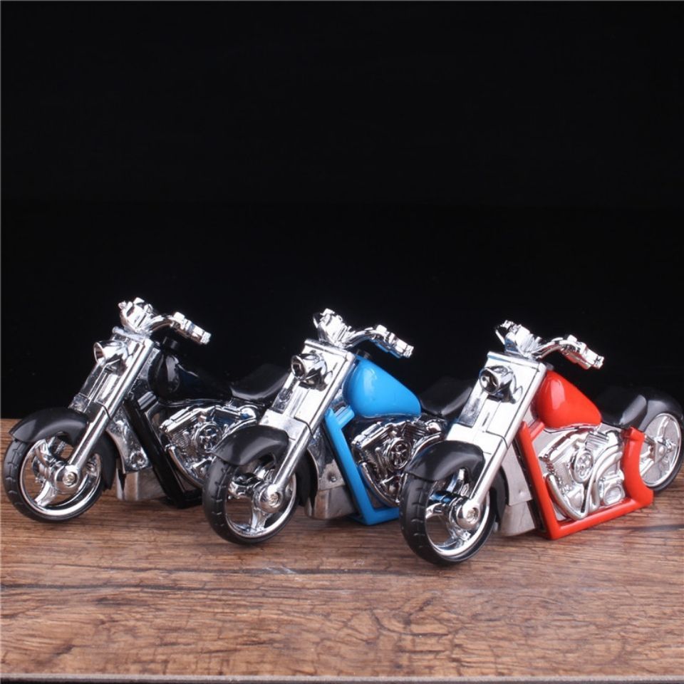 Plastic inflatable motorcycle gas lighter with light