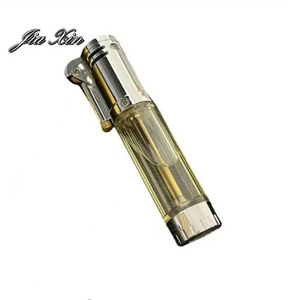 Jia Xin Large capacity oil storage smoking lighter grinding wheel transparent kerosene lighter