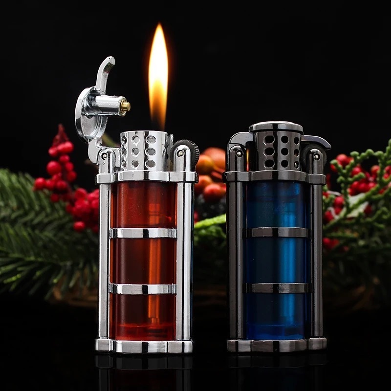 JiaXin creative inflatable lighter open fire grinding wheel lighter personalized visual gas lighter