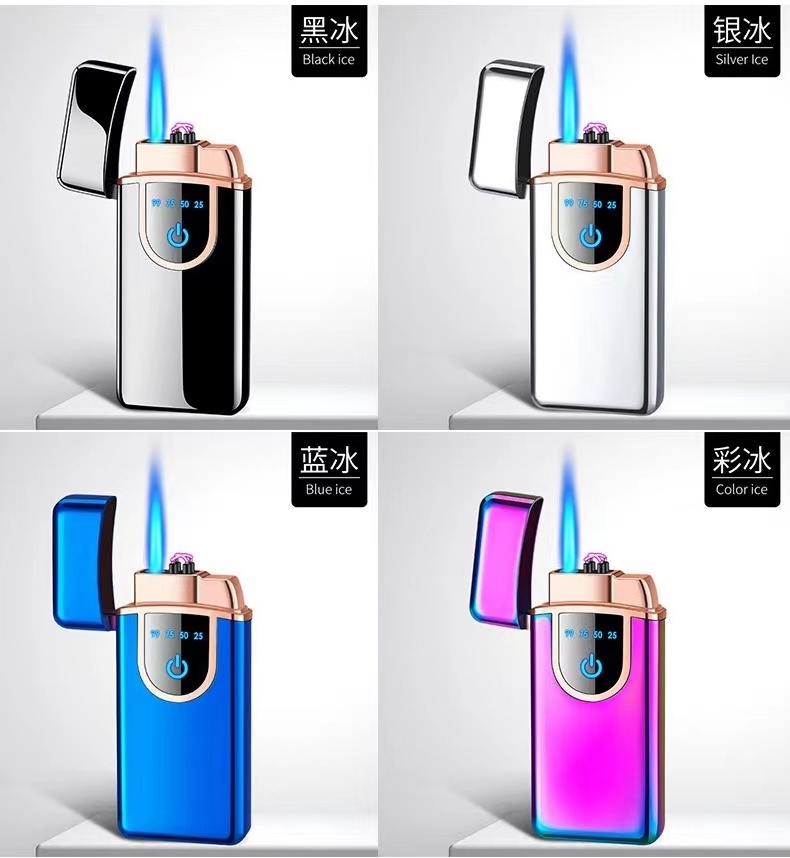 Rechargeable Windproof Flameless Plasma USB cigar torch lighter with punch