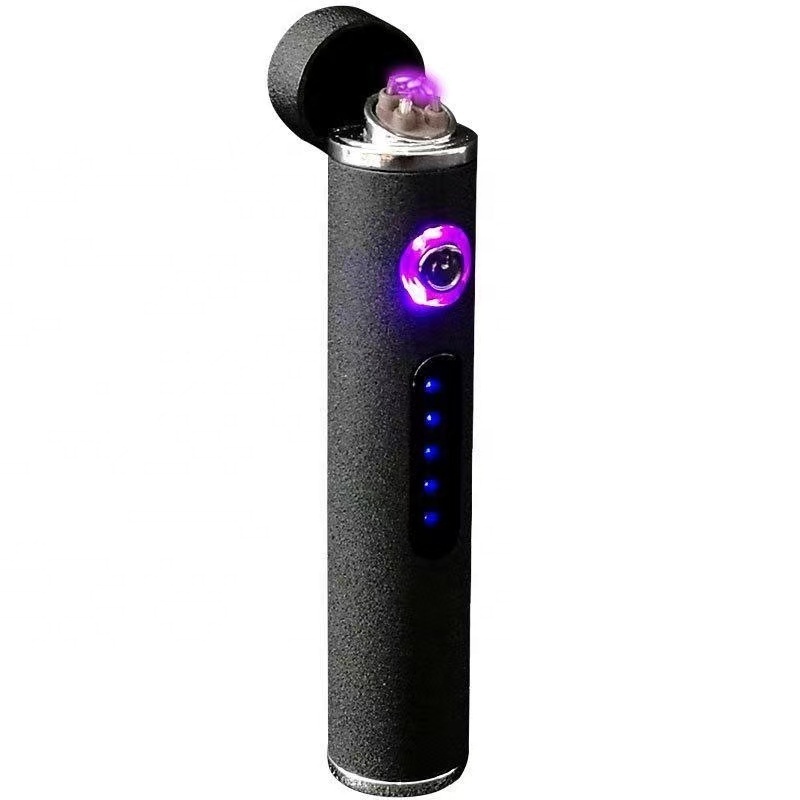 Portable Rechargeable Plasma USB Lighter Electronic Lighter Dual Arc Lighter with print logo