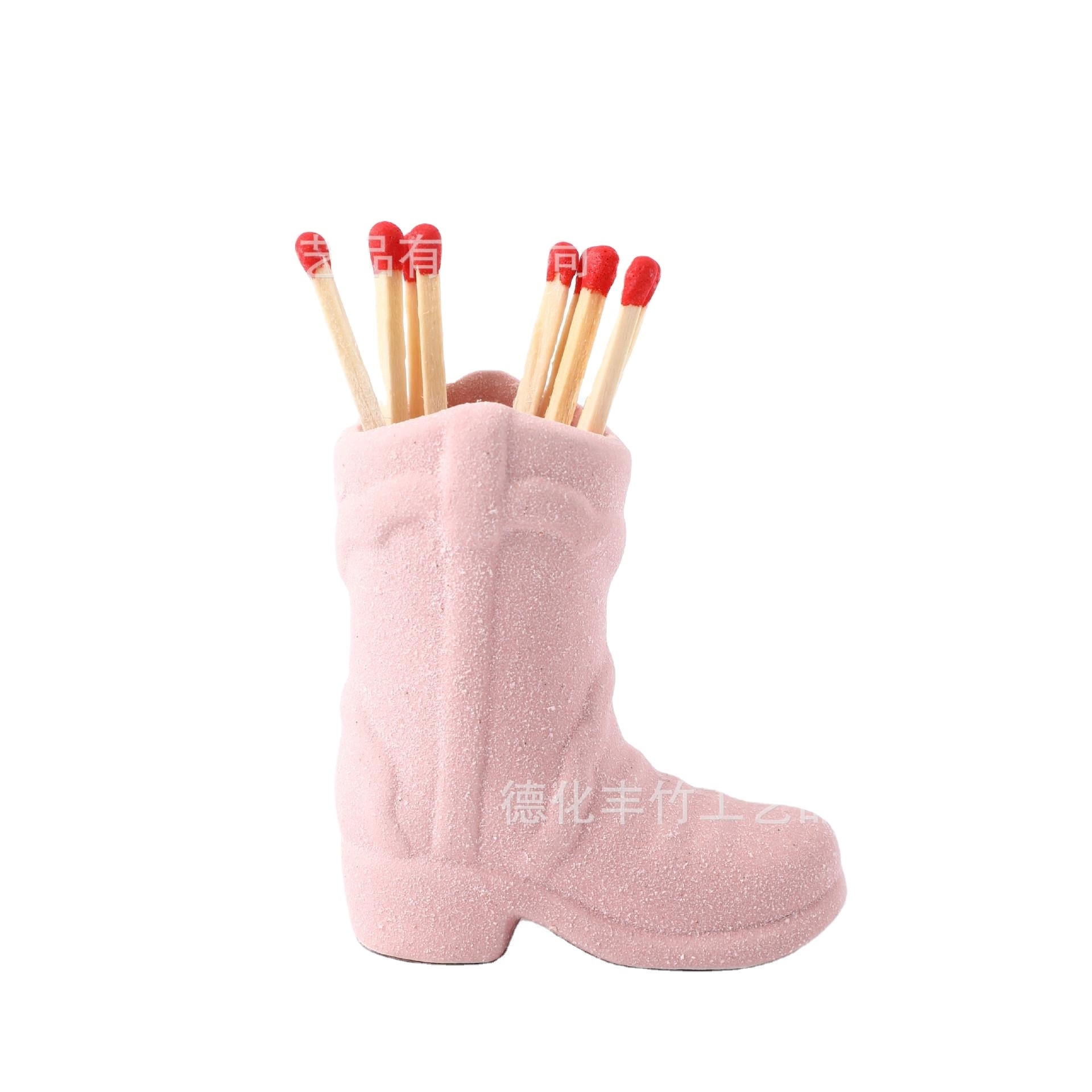 2023 hot selling Ceramic Cowboy Boot Match Striker Holder