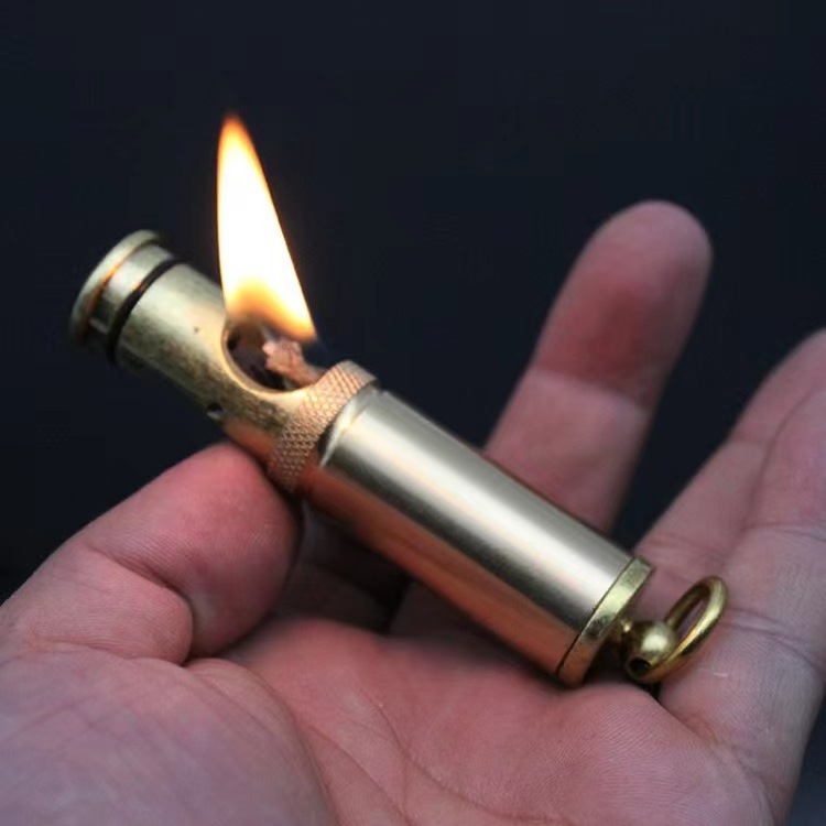 JX Creative vintage Kerosene Lighter Metal Waterproof old style Cotton Oil Grinding Wheel Lighter Wholesale