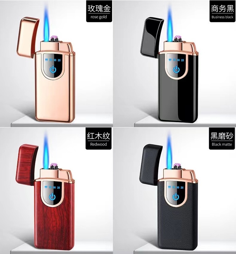 Rechargeable Windproof Flameless Plasma USB cigar torch lighter with punch